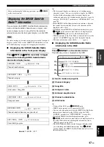 Preview for 71 page of Yamaha RX V663 - AV Receiver Owner'S Manual