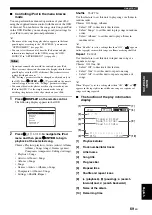 Preview for 73 page of Yamaha RX V663 - AV Receiver Owner'S Manual