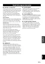 Preview for 127 page of Yamaha RX V663 - AV Receiver Owner'S Manual