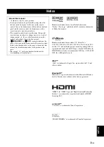 Preview for 5 page of Yamaha RX-V663 Owner'S Manual