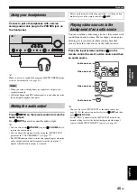 Preview for 47 page of Yamaha RX-V663 Owner'S Manual