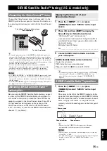 Preview for 39 page of Yamaha RX-V665BL Owner'S Manual