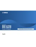 Yamaha RX-V673 Owner'S Manual preview