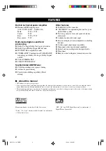 Предварительный просмотр 4 страницы Yamaha RX-V730RDS Owner'S Manual