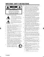 Preview for 2 page of Yamaha RX-V740 Owner'S Manual