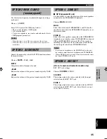 Preview for 49 page of Yamaha RX-V740 Owner'S Manual