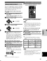 Preview for 57 page of Yamaha RX-V740 Owner'S Manual