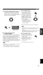 Предварительный просмотр 33 страницы Yamaha RX-V757 Owner'S Manual