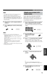 Предварительный просмотр 75 страницы Yamaha RX-V757 Owner'S Manual