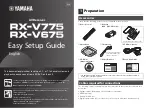 Yamaha RX-V775 Setup Manual preview