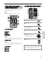 Preview for 49 page of Yamaha RX-V800 Owner'S Manual