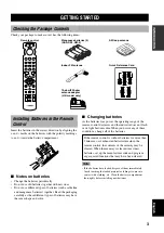 Preview for 5 page of Yamaha RX-V800RDS Owner'S Manual