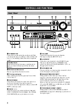 Preview for 6 page of Yamaha RX-V800RDS Owner'S Manual