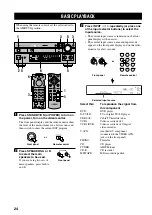 Preview for 26 page of Yamaha RX-V800RDS Owner'S Manual