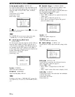 Preview for 76 page of Yamaha RX-V861 Owner'S Manual