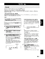 Preview for 57 page of Yamaha RX-V863 Owner'S Manual