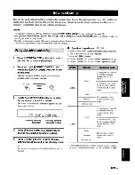 Preview for 113 page of Yamaha RX-V863 Owner'S Manual