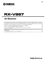 Preview for 163 page of Yamaha RX-V867 Owner'S Manual