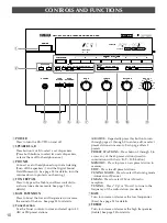 Предварительный просмотр 10 страницы Yamaha RX-V990 Owner'S Manual