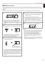 Preview for 79 page of Yamaha RX V995 - Surround Receiver With Dolby Digital Owner'S Manual