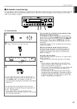 Preview for 49 page of Yamaha RX V995 - Surround Receiver With Dolby... Owner'S Manual