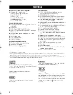 Preview for 6 page of Yamaha RX Z9 - AV Receiver Owner'S Manual