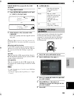 Preview for 109 page of Yamaha RX Z9 - AV Receiver Owner'S Manual