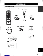 Предварительный просмотр 7 страницы Yamaha RX-Z9 Owner'S Manual