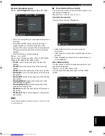 Предварительный просмотр 73 страницы Yamaha RX-Z9 Owner'S Manual
