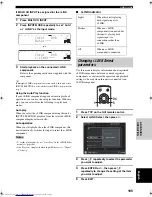 Предварительный просмотр 109 страницы Yamaha RX-Z9 Owner'S Manual