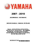 Предварительный просмотр 1 страницы Yamaha RX10LTGTAX Service Manual