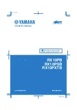 Yamaha RX10PB Owner'S Manual preview