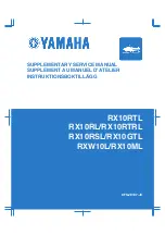 Предварительный просмотр 1 страницы Yamaha RX10RTL Supplemental Service Manual