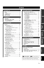 Preview for 5 page of Yamaha RXV1800BL Owner'S Manual