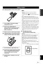 Preview for 9 page of Yamaha RXV1800BL Owner'S Manual