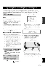 Preview for 41 page of Yamaha RXV1800BL Owner'S Manual