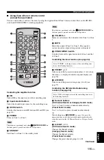 Preview for 119 page of Yamaha RXV1800BL Owner'S Manual