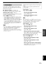 Предварительный просмотр 49 страницы Yamaha RXV361BL Owner'S Manual