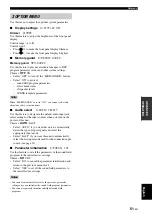 Предварительный просмотр 53 страницы Yamaha RXV363BL Owner'S Manual