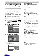 Preview for 44 page of Yamaha RXV3800BL Owner'S Manual