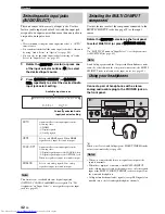 Preview for 46 page of Yamaha RXV3800BL Owner'S Manual