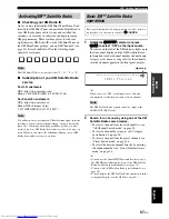 Preview for 61 page of Yamaha RXV3800BL Owner'S Manual