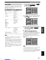 Preview for 85 page of Yamaha RXV3800BL Owner'S Manual