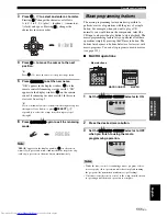 Preview for 115 page of Yamaha RXV3800BL Owner'S Manual