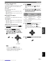 Preview for 127 page of Yamaha RXV3800BL Owner'S Manual