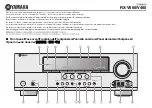 Preview for 73 page of Yamaha RXV465 - RX AV Receiver Owner'S Manual