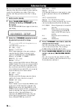 Preview for 62 page of Yamaha RXV765 - RX AV Receiver Owner'S Manual