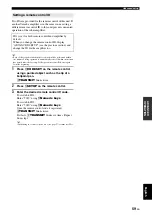 Preview for 63 page of Yamaha RXV765 - RX AV Receiver Owner'S Manual