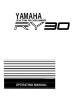 Preview for 2 page of Yamaha RY30 Authorized Product Manual