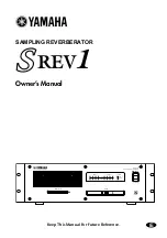 Yamaha S Rev1 Owner'S Manual предпросмотр